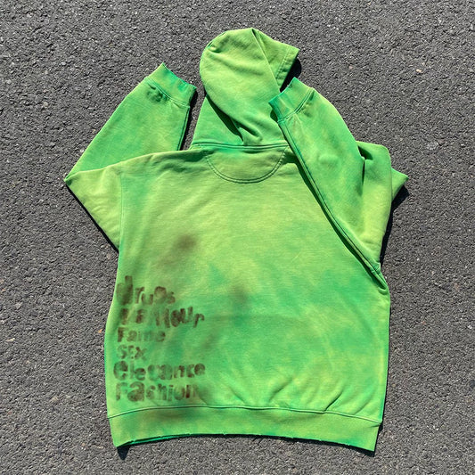 Graphic Letter Design Pullover Hoodie WN16679