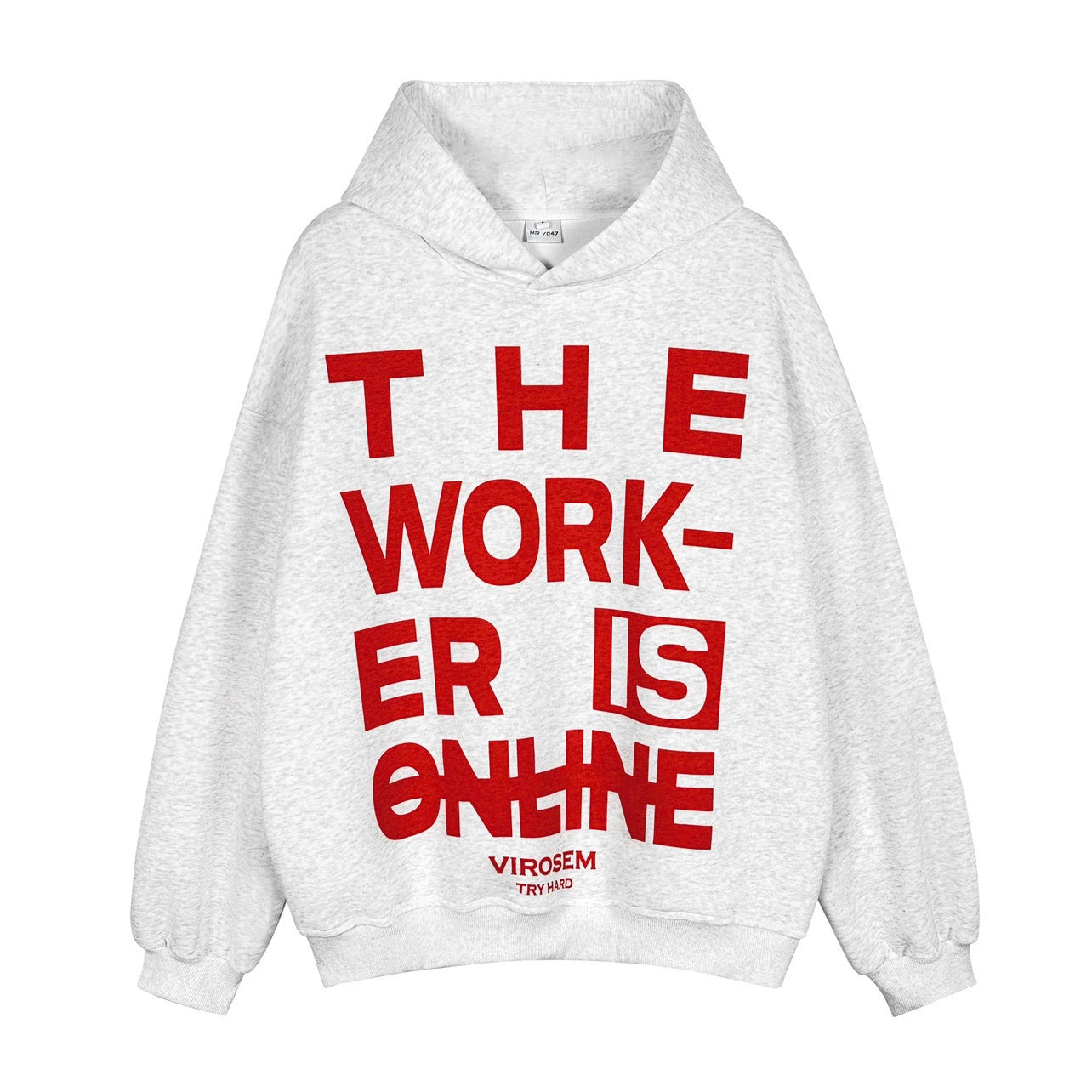 Letter Print Design Oversize Pullover Hoodie WN8385