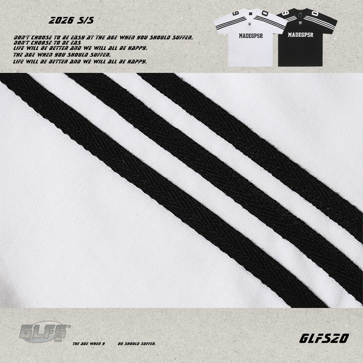 Heavyweight Sporty Ribbed Short Sleeve T-Shirt WN26496