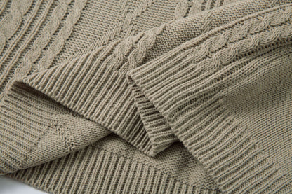 Oversize Hollow Short Sleeve Knit POLO Shirt WN16528