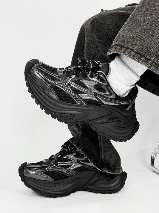 Chunky Mesh Design Sporty Sneakers WN19116