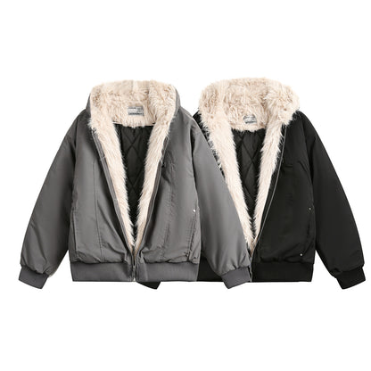 FAKE FUR DEASIGN PADDED JACKET WN11299