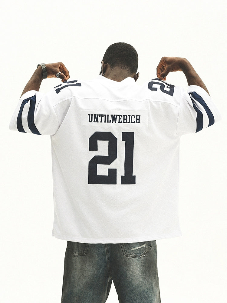 Graphic Letter Design Oversize Sporty Short Sleeve T-Shirt WN17778