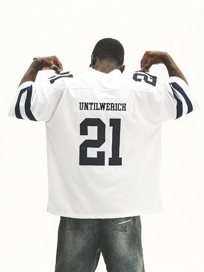 Graphic Letter Design Oversize Sporty Short Sleeve T-Shirt WN17778