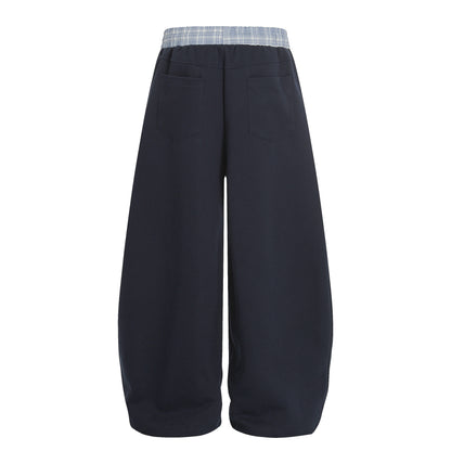 Dog Embroidery Wide Leg Sweatpants WN25812