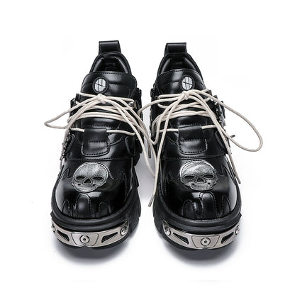 Metal Detail Chunky Sole Derby Leather Shoes WN19192