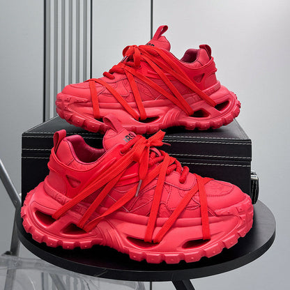 Thick Sole Lace-Up Sneakers WN24727