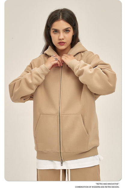 Oversize Heavyweight Zipper Hoodie & Heavyweight Sweatpants Setup WN6640