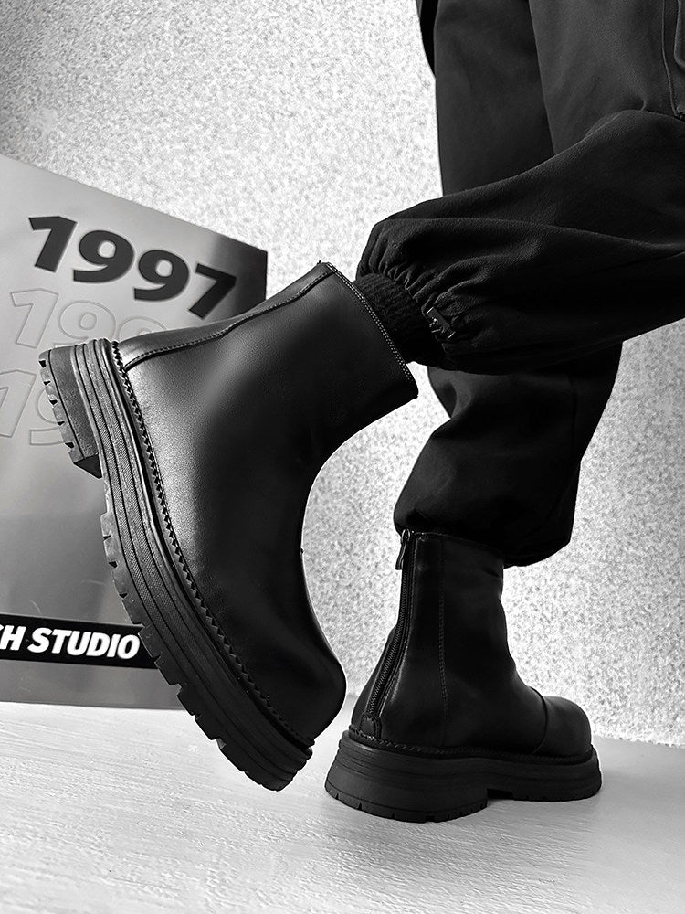 Platform Thick Sole Zipper Boots WN24520