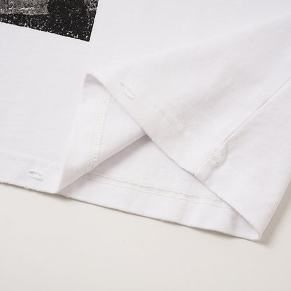 Washed Letter Graphic Short Sleeve T-Shirt WN28084