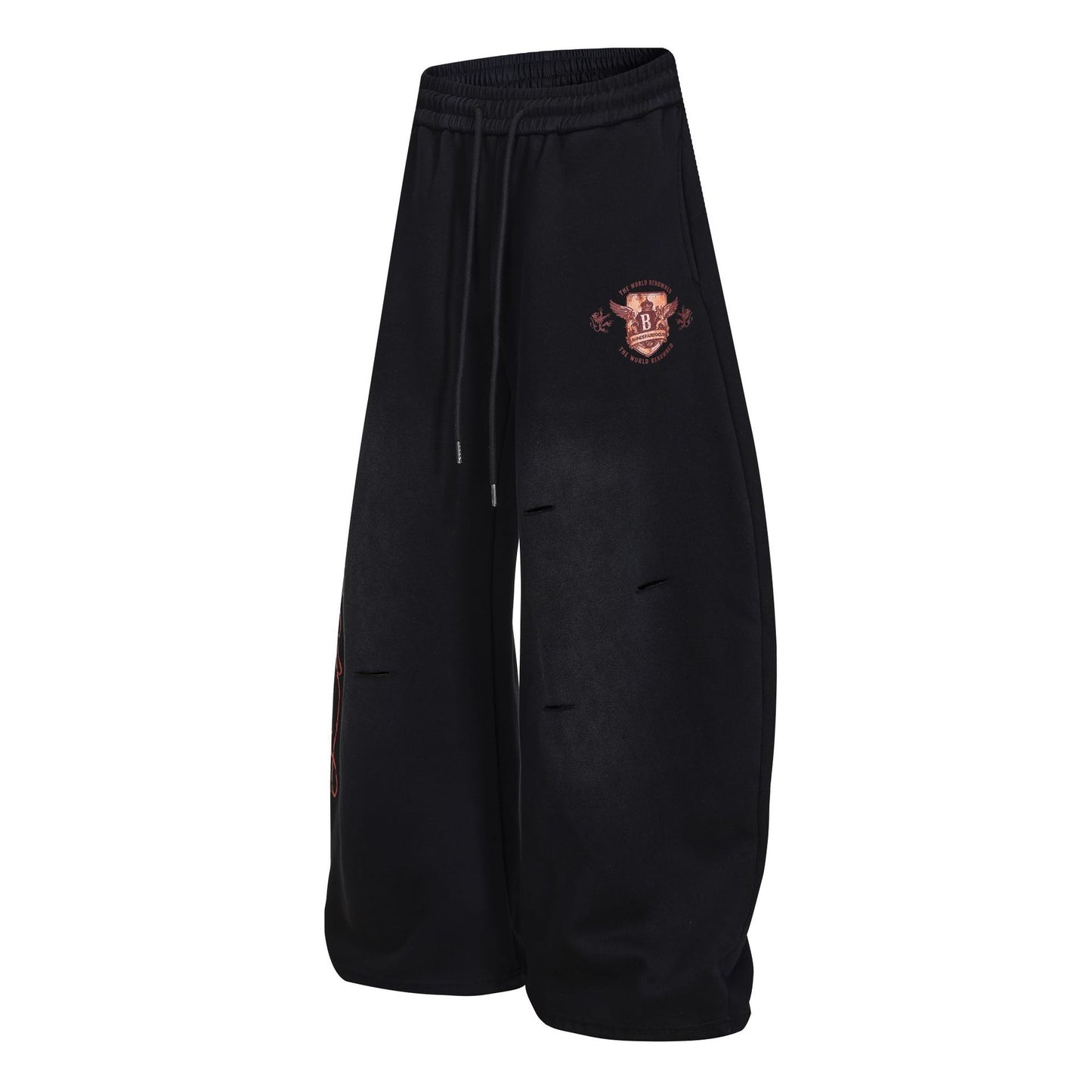 Print Barrel Leg Sweatpants WN26065