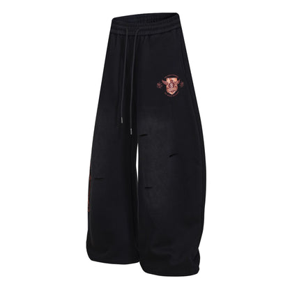 Print Barrel Leg Sweatpants WN26065