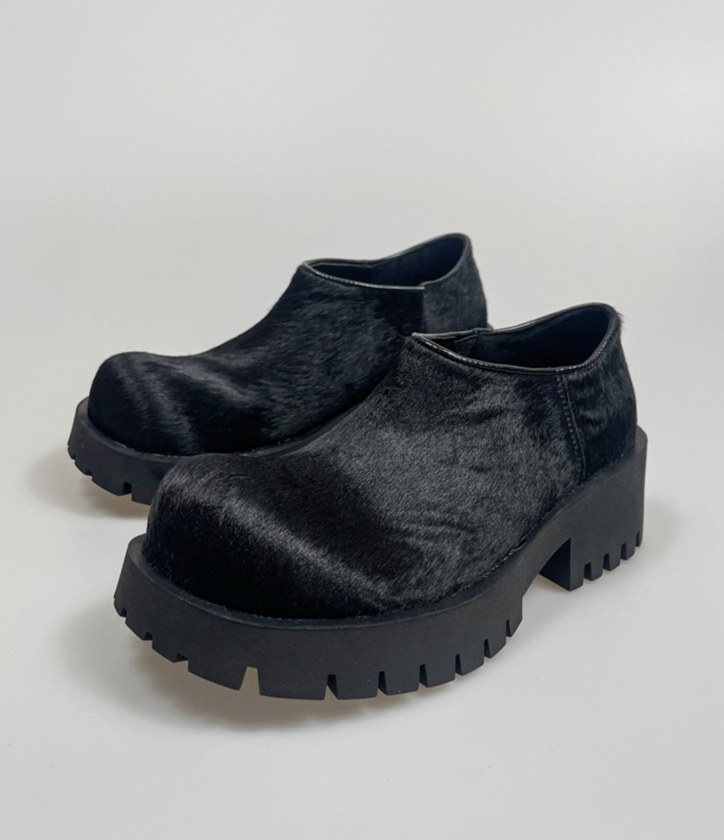 Pony Hair Chunky Sole Derby Shoes WN20623