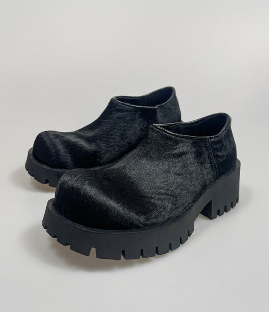 Pony Hair Chunky Sole Derby Shoes WN20623