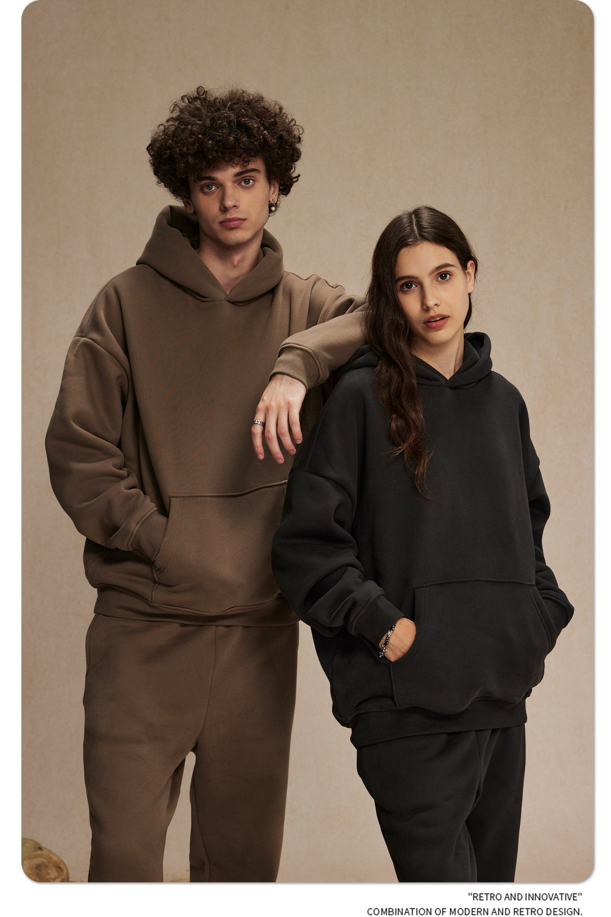 Oversize Plain Hoodie WN9968