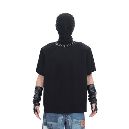Studs Design Short Sleeve T-Shirt WN18709