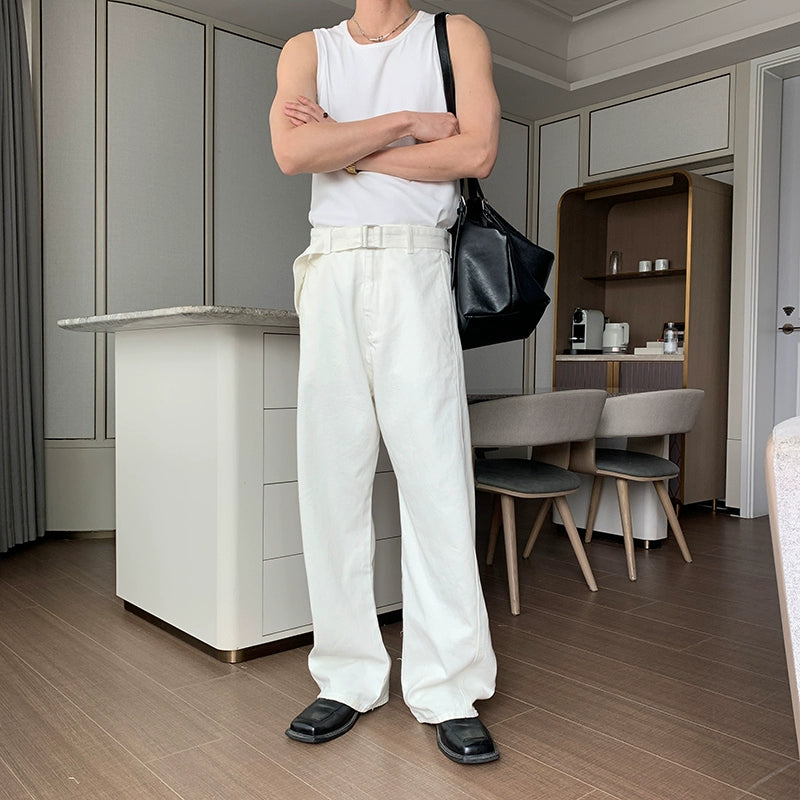 Straight Wide Leg Denim Jeans WN20401