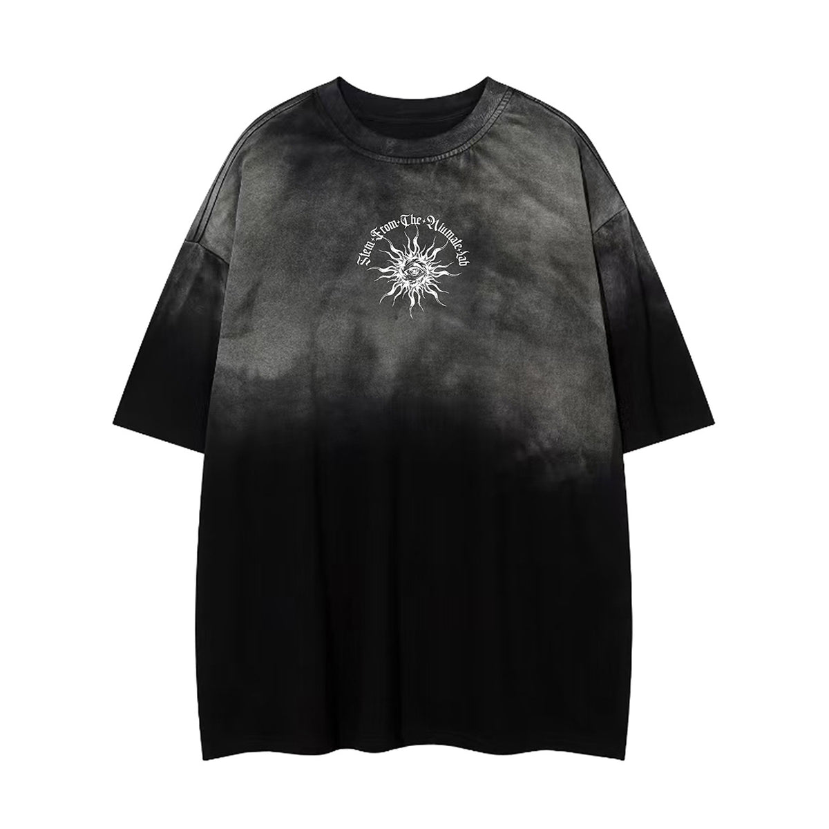 Gradient Gothic Statue Graphic Short Sleeve T-Shirt WN26960