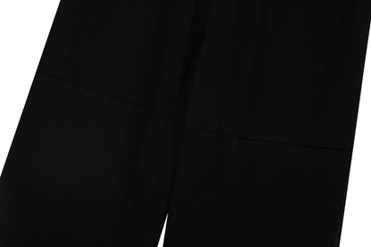 Metal Buckle Pleats Wide Leg Pants WN25953