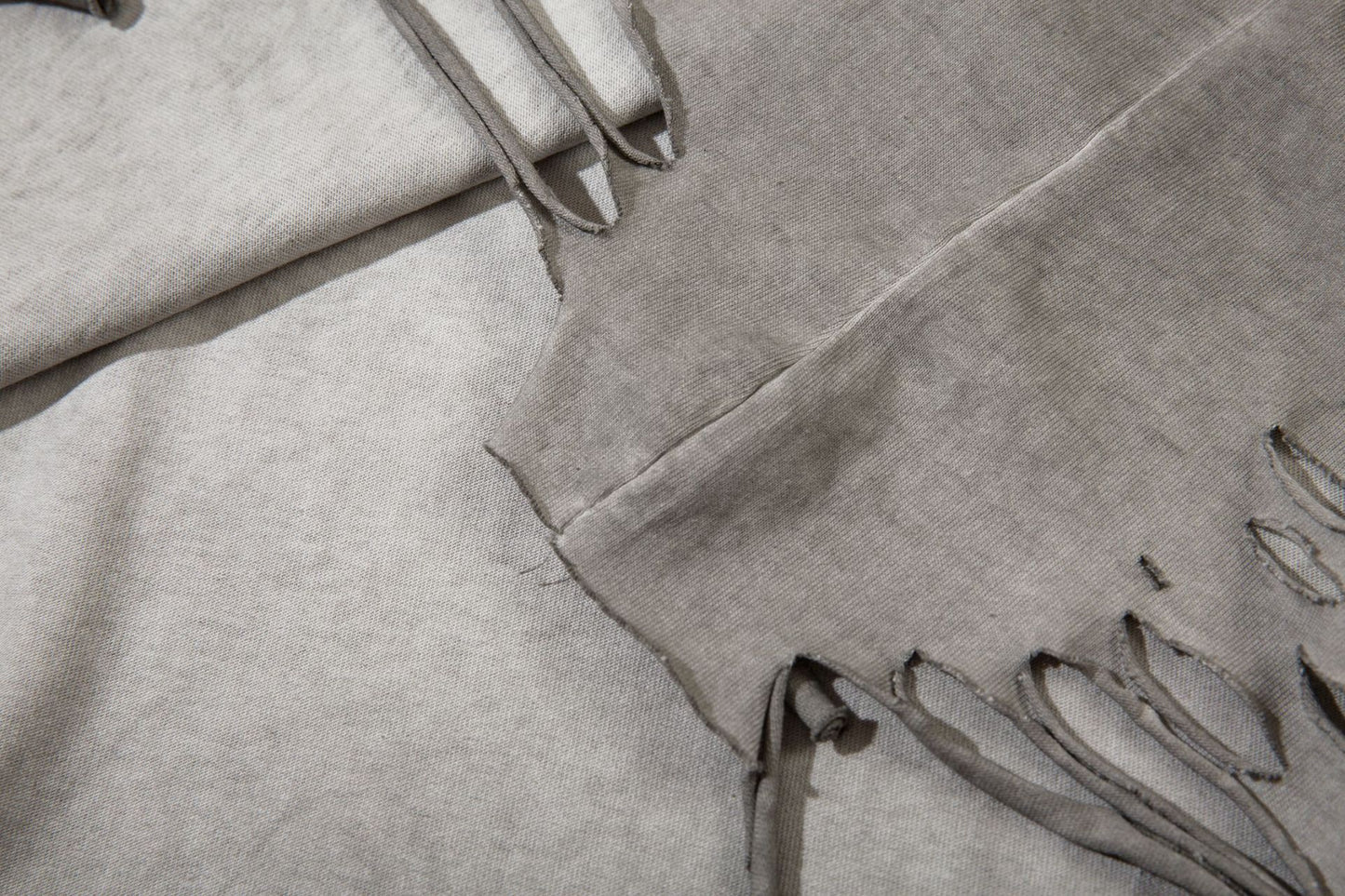 Heavyweight Washed Damage Short Sleeve T-Shirt WN16108