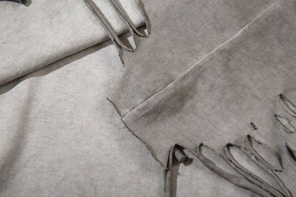 Heavyweight Washed Damage Short Sleeve T-Shirt WN16108