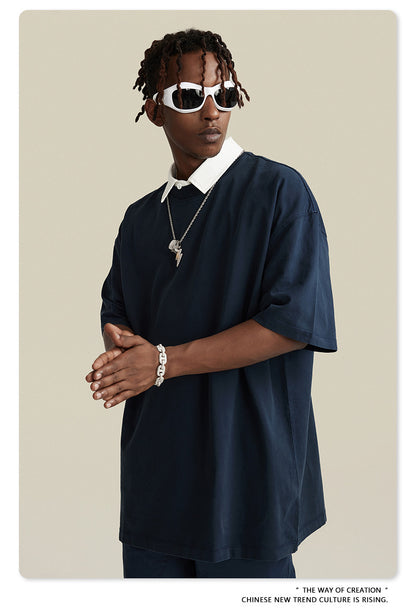 Washed Oversize Short-sleeve T-shirt WN6457