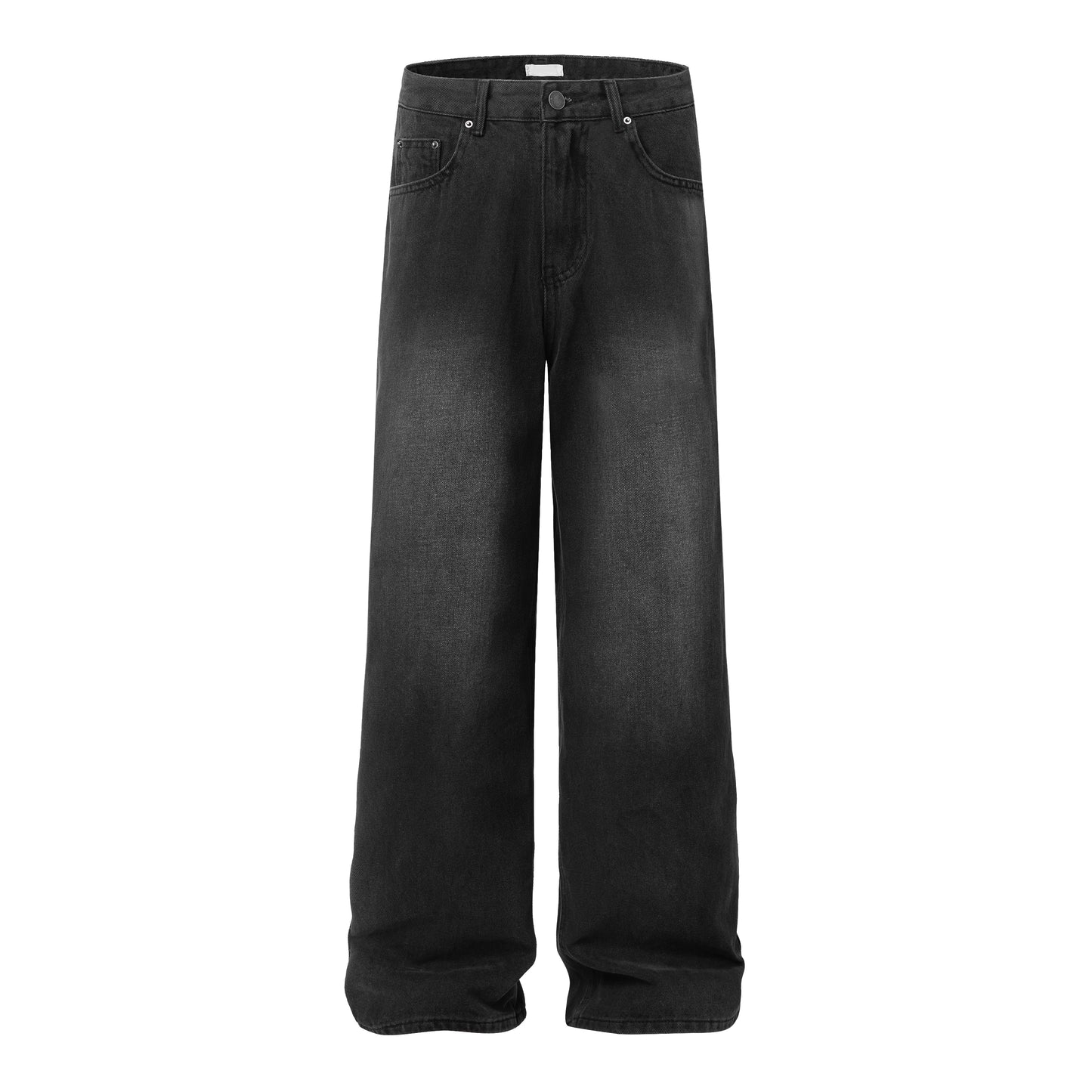 Washed Wide Leg Denim Jeans WN21433