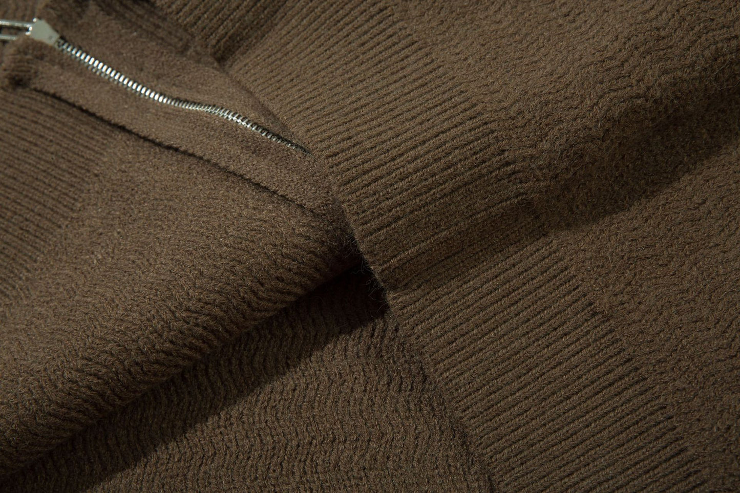 Zipper Knit Hoodie WN11364