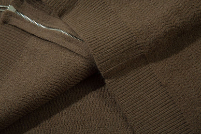 Zipper Knit Hoodie WN11364