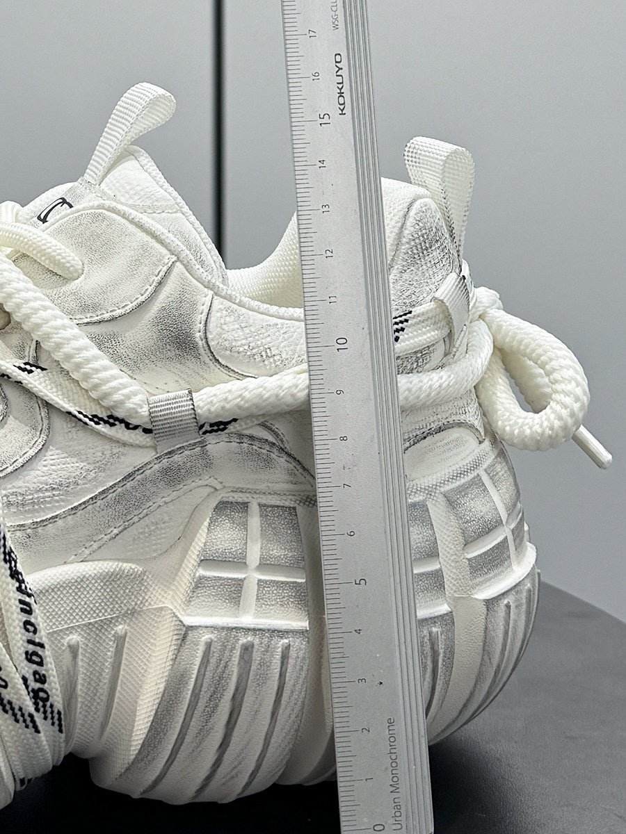 Tire-Sole Platform Lace-Up Sneakers WN24802