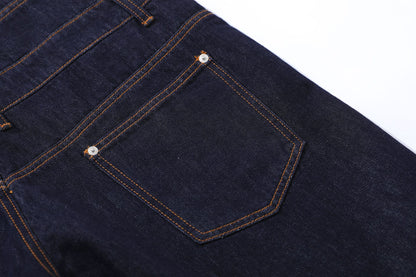 Double Waist Wide Leg Cropped Denim Half Pants WN25930