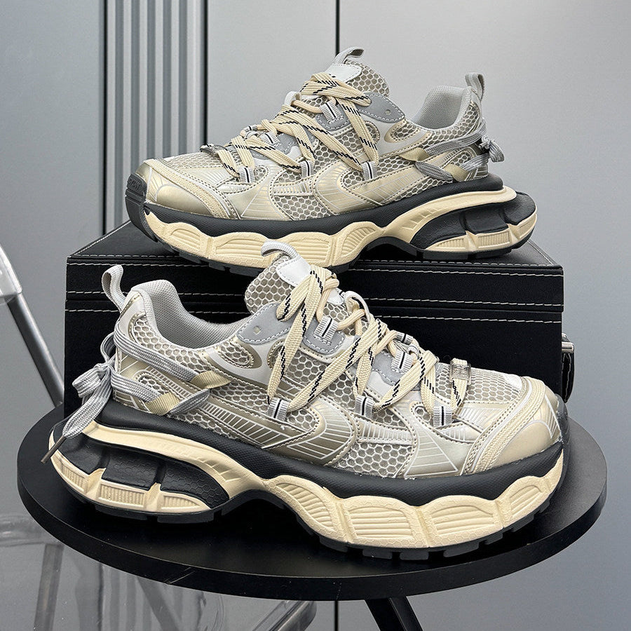 Mesh Panel Thick Sole Sneakers WN24732