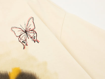 Butterfly Graphic Print Short Sleeve T-Shirt WN25493
