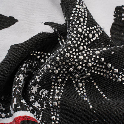 Washed Art Graphic Print Short Sleeve T-Shirt WN27822