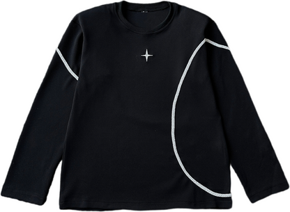 Shoulder Pad Long Sleeve T-Shirt  WN19335