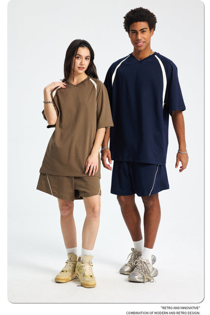 Quick-Dry Breathable Short Sleeve T-Shirt & Half Pants Setup WN16268