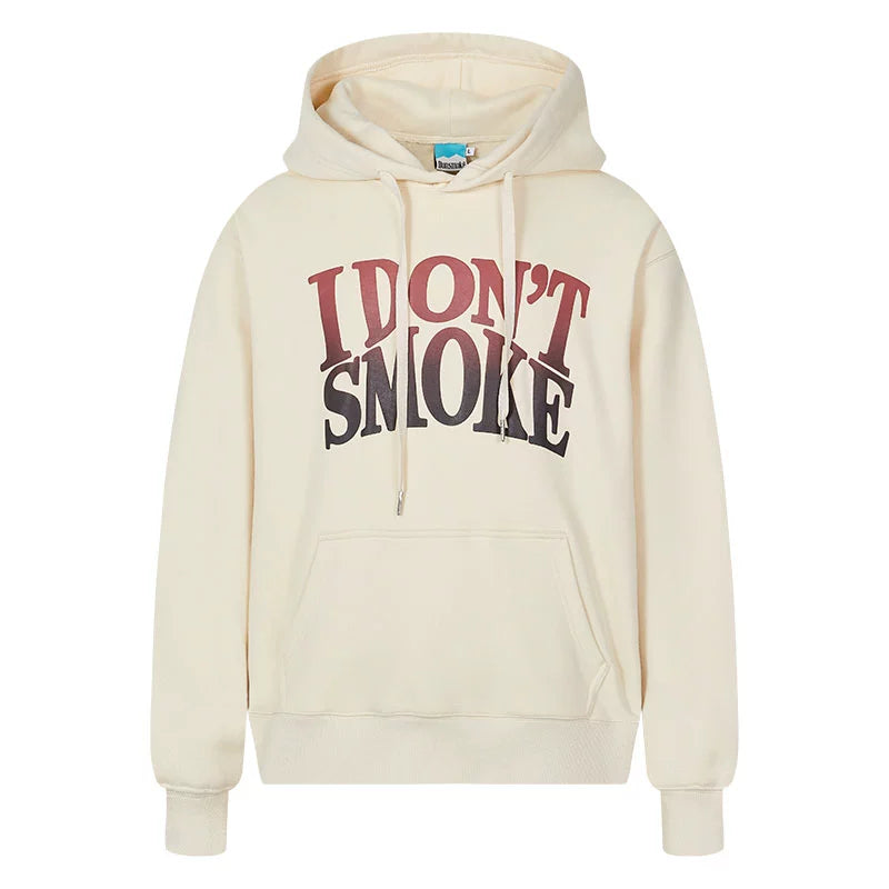 Gradient Font Puffy Logo Pullover Hoodie WN10088