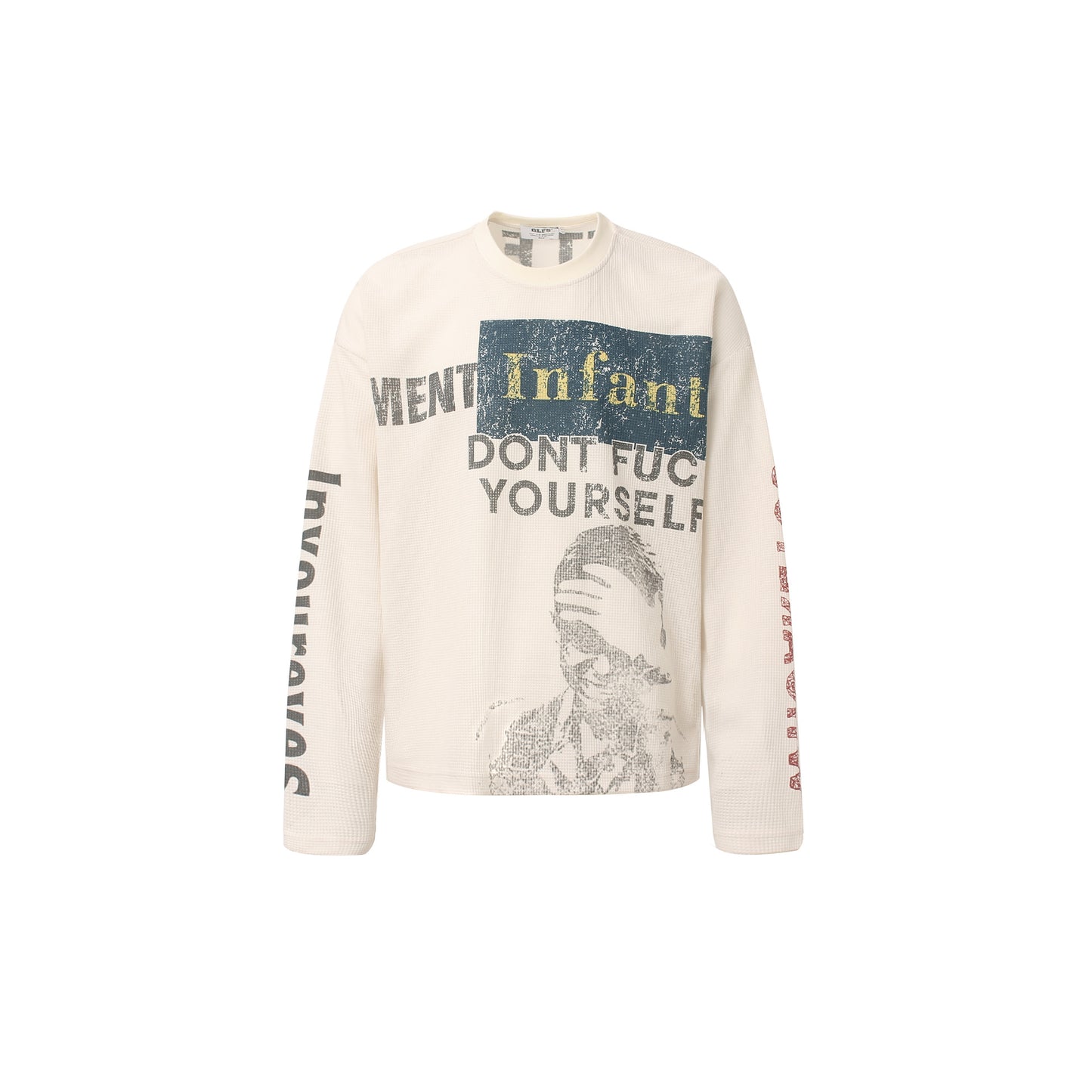 Portrait Graphic Waffle Long Sleeve T-Shirt WN26010