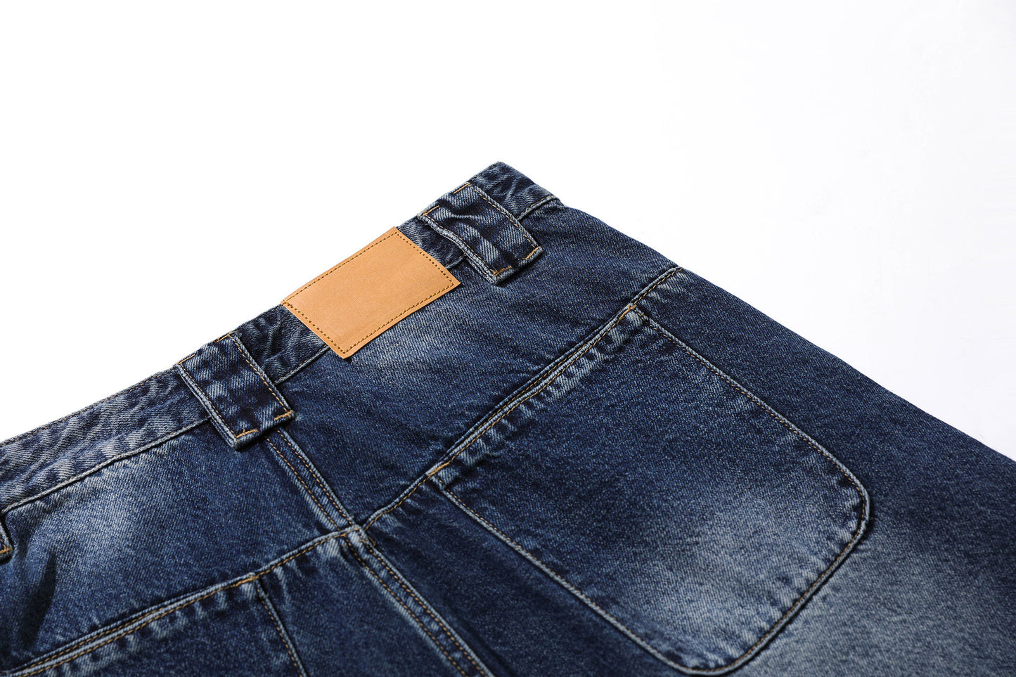 Washed Fade Cropped Denim Jeans WN25435