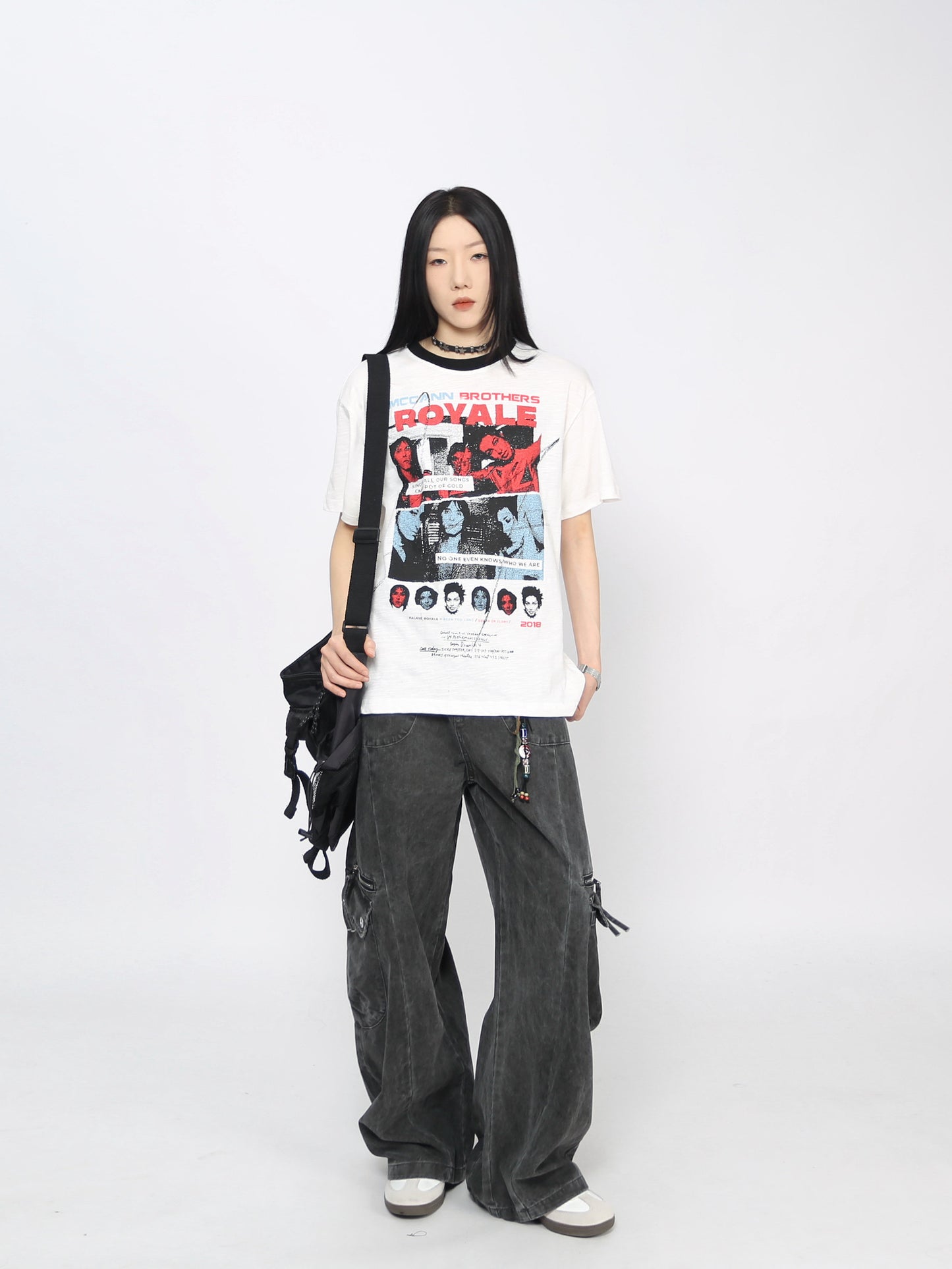 Oversize Vintage Rock Graphic T-Shirt WN24433