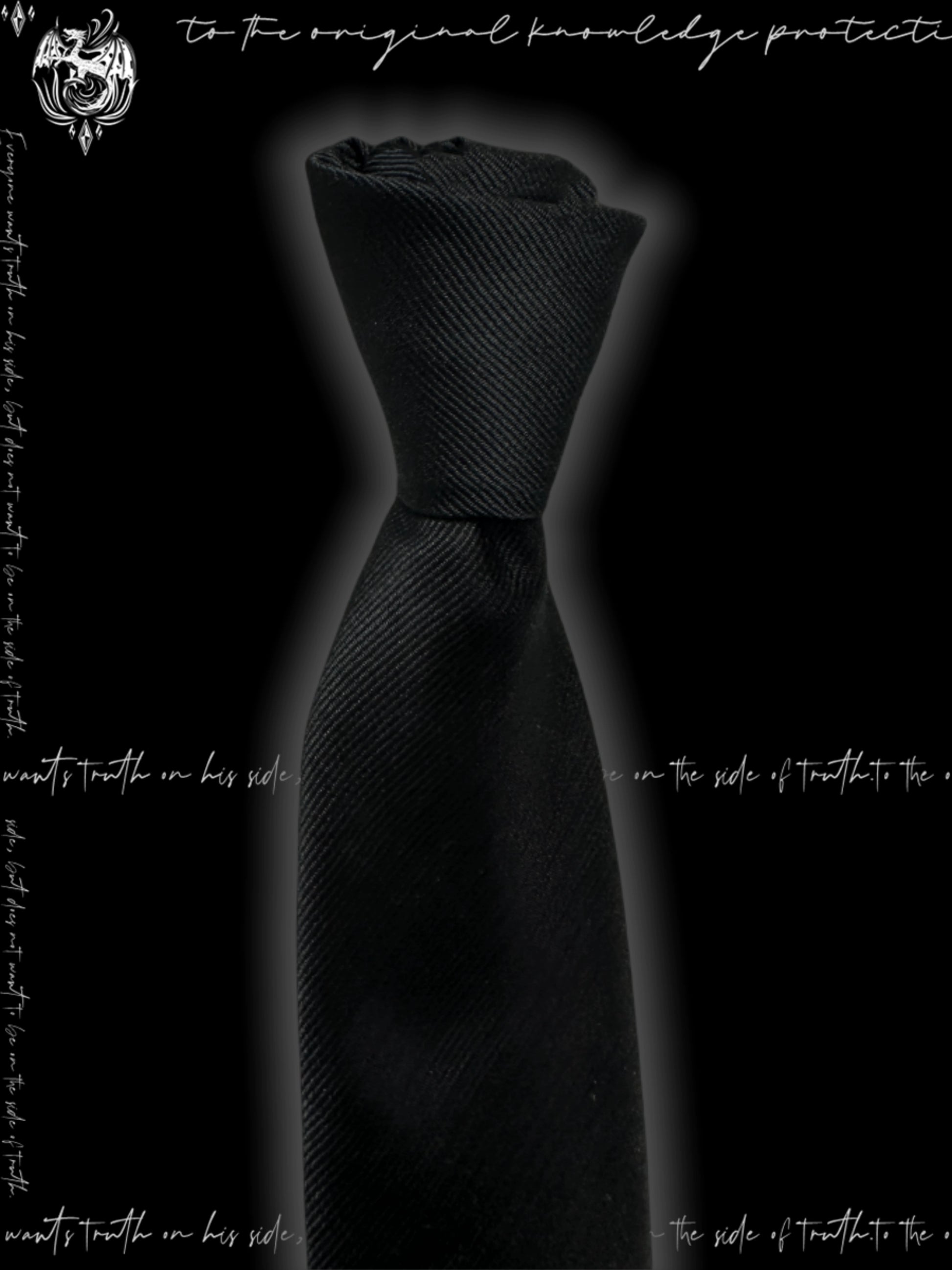 Cross Graphic Letter Design Tie WN20094