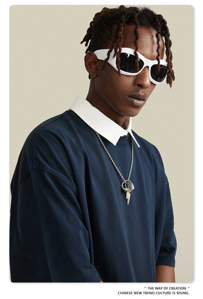 Washed Oversize Short-sleeve T-shirt WN6457