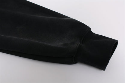 Cracked Letter Gradient Patchwork Hoodie WN11376