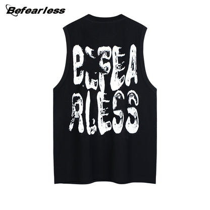 Graffiti Letter Sleeveless T-Shirt WN26222