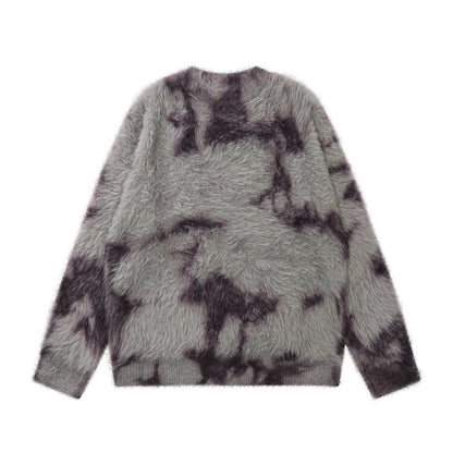 Oversize Shaggy Knit Sweater WN10928