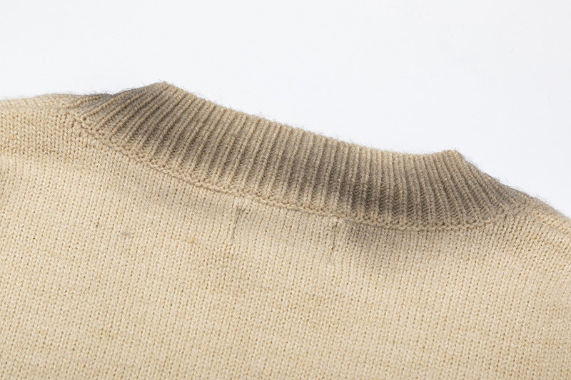 Oversize V-Neck Knit Cardigan WN11401