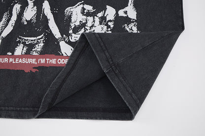 Graphic Letter Print Short Sleeve T-Shirt WN25520
