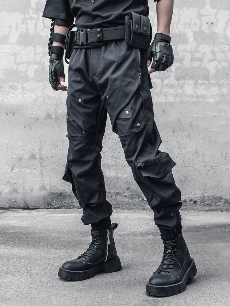 Functional Multi-Pocket Cuffed Cargo Pants WN22441