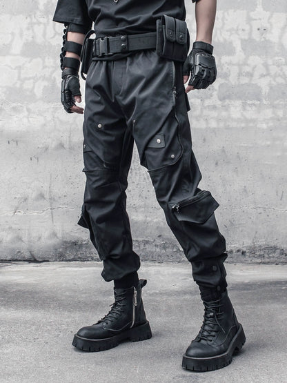 Functional Multi-Pocket Cuffed Cargo Pants WN22441