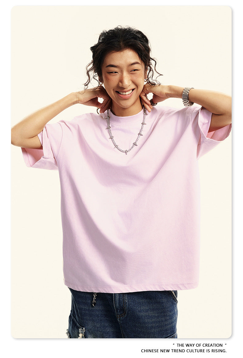 Washed Oversize Short-sleeve T-shirt WN6456